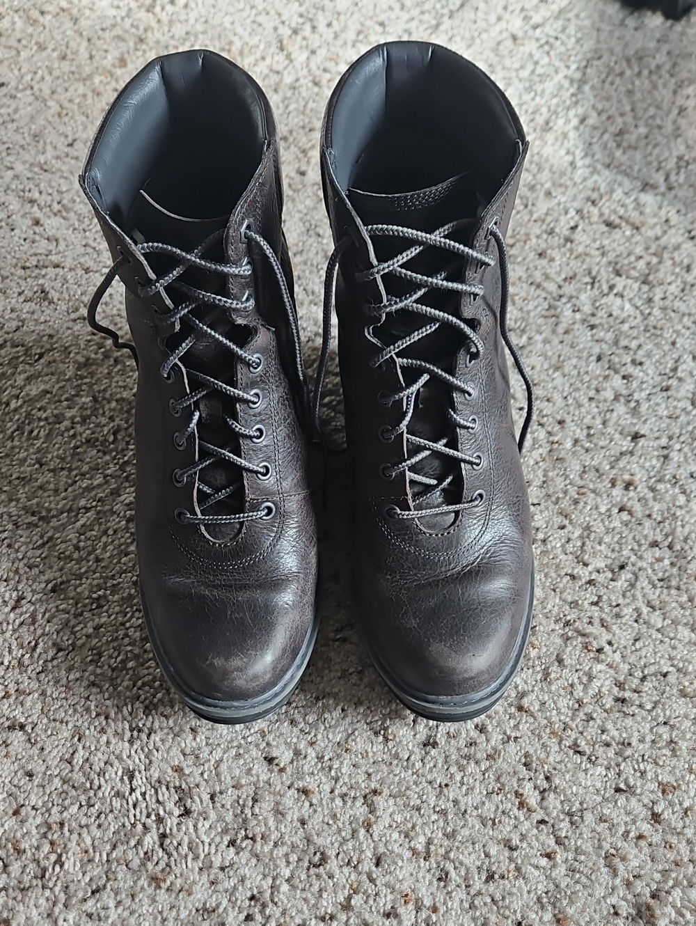 Timberland Lace-Up Wedge Boots